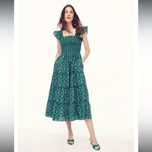 Emerald trellis Ellie Nap Dress, L